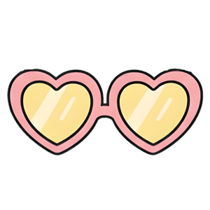 heart glasses